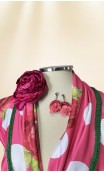 Conjunto, Pendientes y Flor para el Pelo
