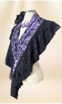 Scarf, Earrings & Flower for Hair Set