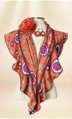 Conjunto Xale, Brincos e Flor