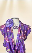Scarf, Earrings & Flower for Hair Set