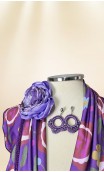 Conjunto, Pendientes y Flor para el Pelo