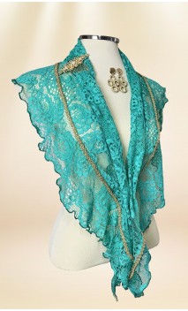 Scarf, Earrings & Peinette