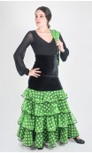 Consuelo Flamenco Skirt 4 Polka-dots Tulle Ruffles