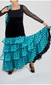 Consuelo Flamenco Skirt 4 Polka-dots Tulle Ruffles