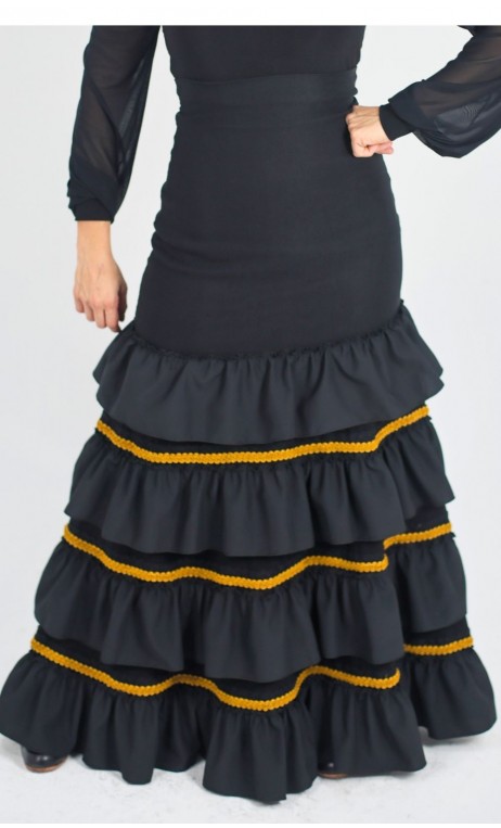 Tanya 4 Ruffles Long-Skirt