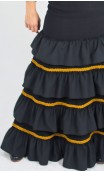 Tanya 4 Ruffles Long-Skirt