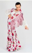 Falda Flamenca Estampada Extra Godet