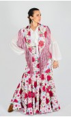 Saia Flamenca Estampada Extra Godê