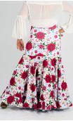 Falda Flamenca Estampada Extra Godet