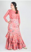 Saia Flamenca Floral Maite