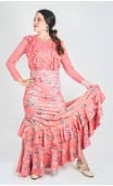 Saia Flamenca Floral Maite