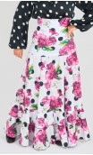 Falda Flamenco Pilar 2 Volantes Estampada