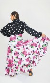 Falda Flamenco Pilar 2 Volantes Estampada
