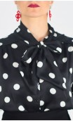 Printed Carmela Satin Leotard-Shirt