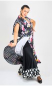 Floral Print Overdress w/ tulle