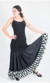 Godet Petticoat w/Printed Ruffles
