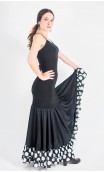 Godet Petticoat w/Printed Ruffles