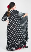 Black w/ Small White polka-dots Overdress