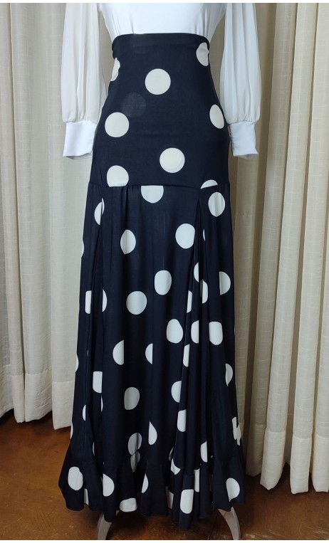 Printed Pilar Flamenco Skirt 2 Ruffles