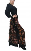 Saia Flamenca Simone 7 Babados de Tule