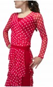 Bolero Olga de Tule Bolinhas