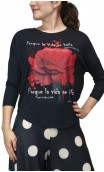 Blusa Flor "Porque La vida se baila"