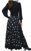 Saia Flamenca Simone 7 Babados de Tule
