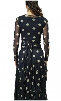 Bolero Olga de Tule Lunares
