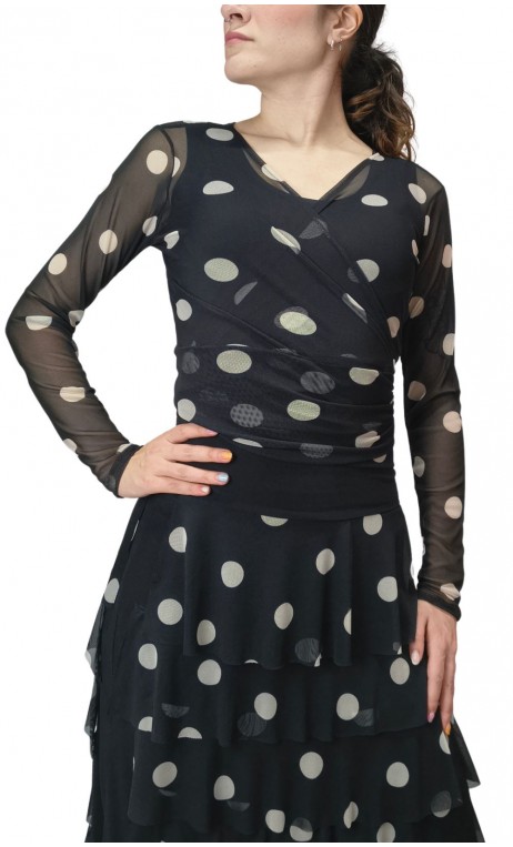 Bolero Olga de Tule Estampado