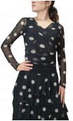 Olga Printed Tulle Bolero