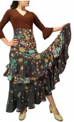 Saia Flamenca Paula 3 Babados