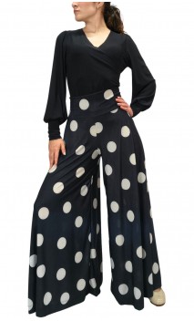 Calça Pantalona Paloma de Bolas