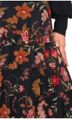Saia Flamenca Simone 7 Babados de Tule