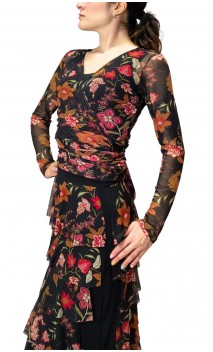 Olga Printed Tulle Bolero