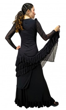 Vestido Rita de Tule c/ Babados