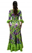 Floral Alicia Flamenco Godet Dress