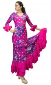 Vestido Flamenco Alicia Floral Godê