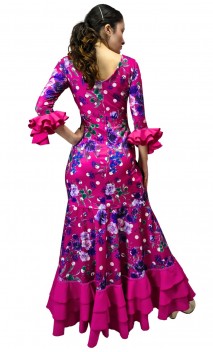 Vestido Flamenco Alicia Floral Godê