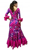 Vestido Flamenco Alicia Floral Godê