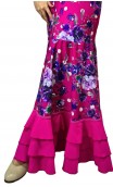 Vestido Flamenco Alicia Floral Godê