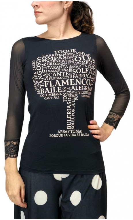Blusa Lola Árvore Flamenca