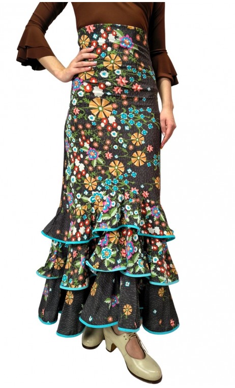 Printed Eva Long-Skirt