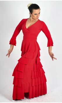 Conjunto de Falda y Blusa Rojo