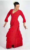 Red Skirt and Blouse Set