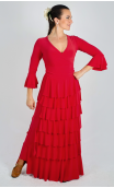 Conjunto de Falda y Blusa Rojo