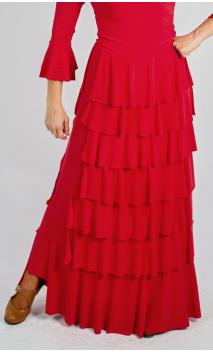 Simone Flamenco Skirt 7 Ruffles