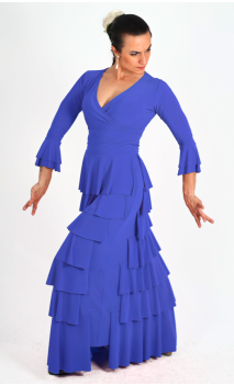 Saia Flamenca Simone 7 Babados