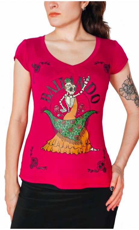 T-Shirt "Catrina Bailando"