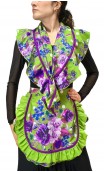 Conjunto Delantal y Pañuelo Floral
