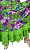 Floral Alicia Flamenco Godet Dress